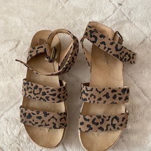 Cheetah Platform Sandals